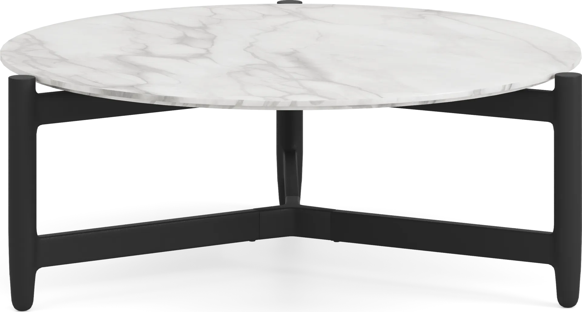 Harlowe Black Large Nesting Outdoor Cocktail Table - Image 1