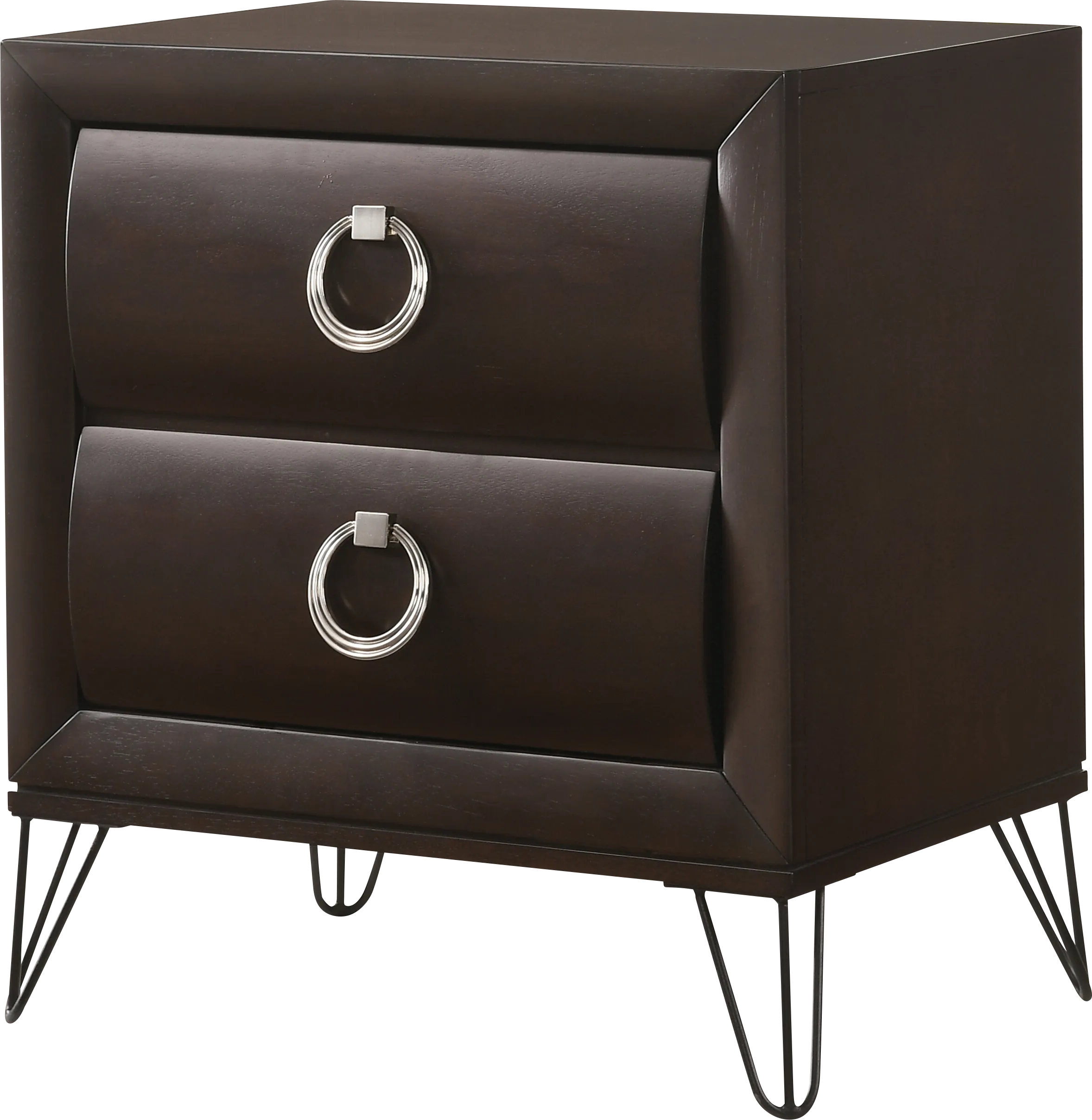 Copasaw Dark Brown Nightstand - Thumbnail - Image 1