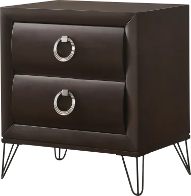 Copasaw Dark Brown Nightstand