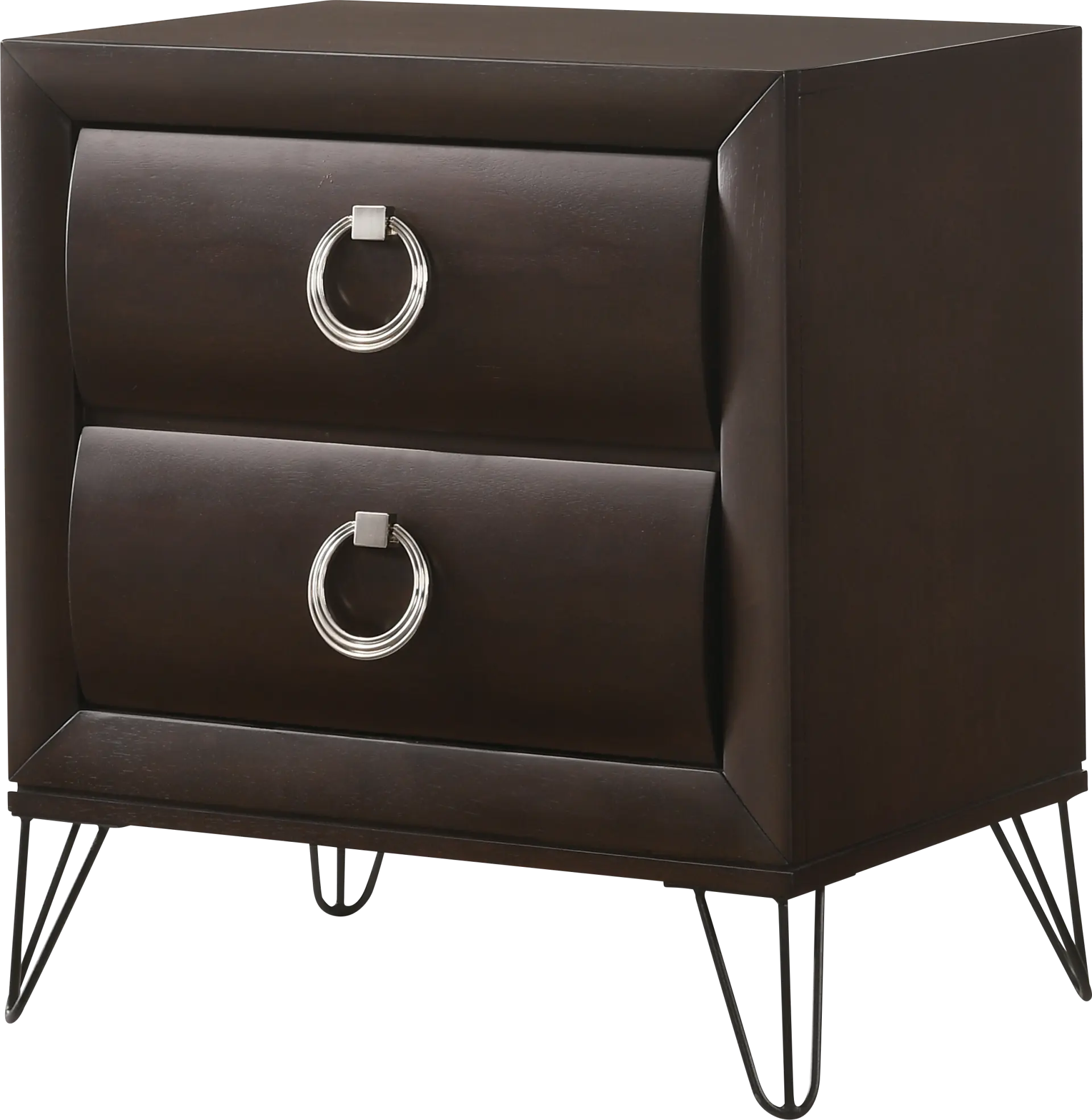 Copasaw Dark Brown Nightstand
