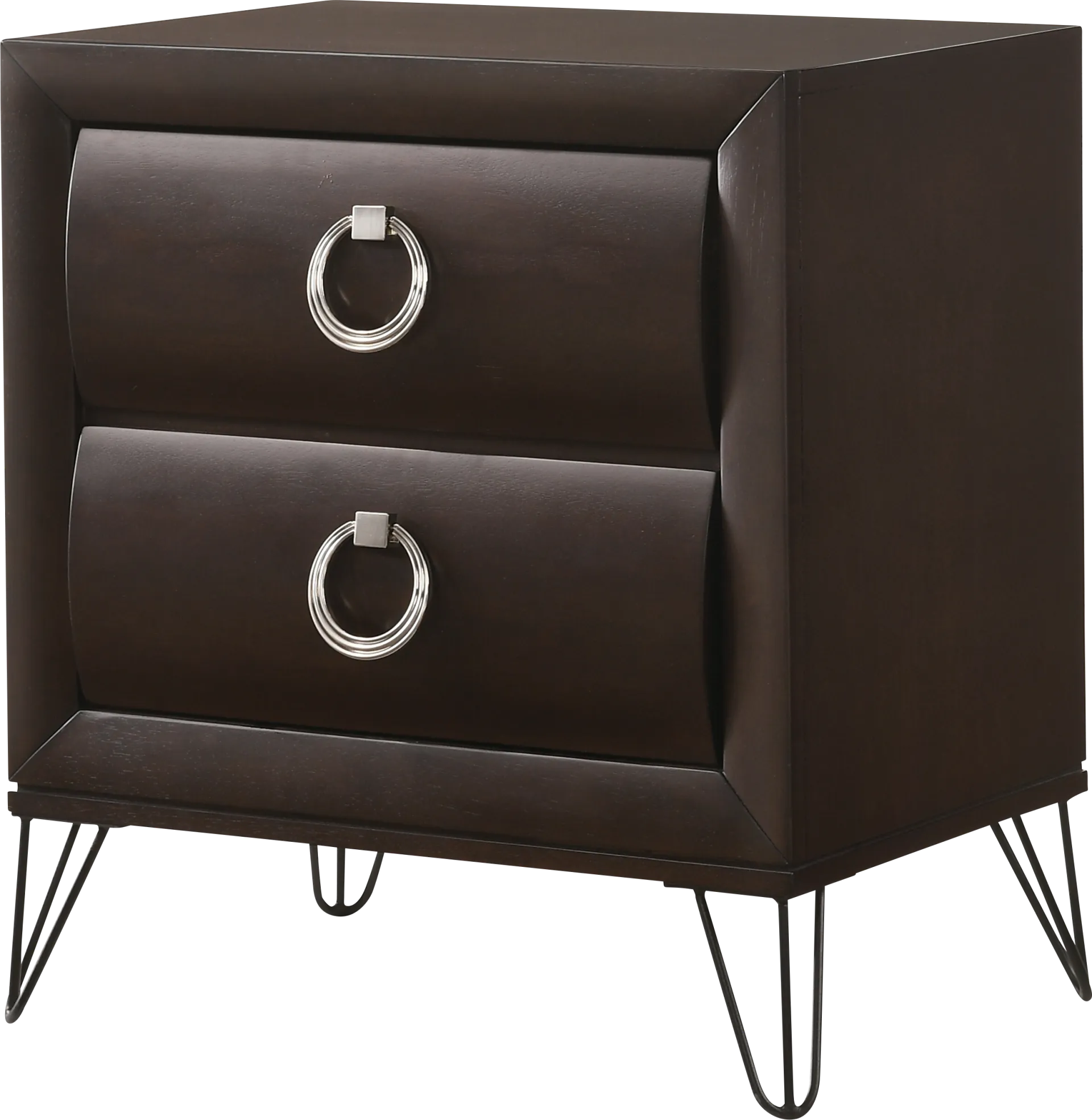 Copasaw Dark Brown Nightstand - Image 1