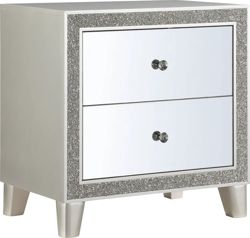 Desiles Champagne Nightstand