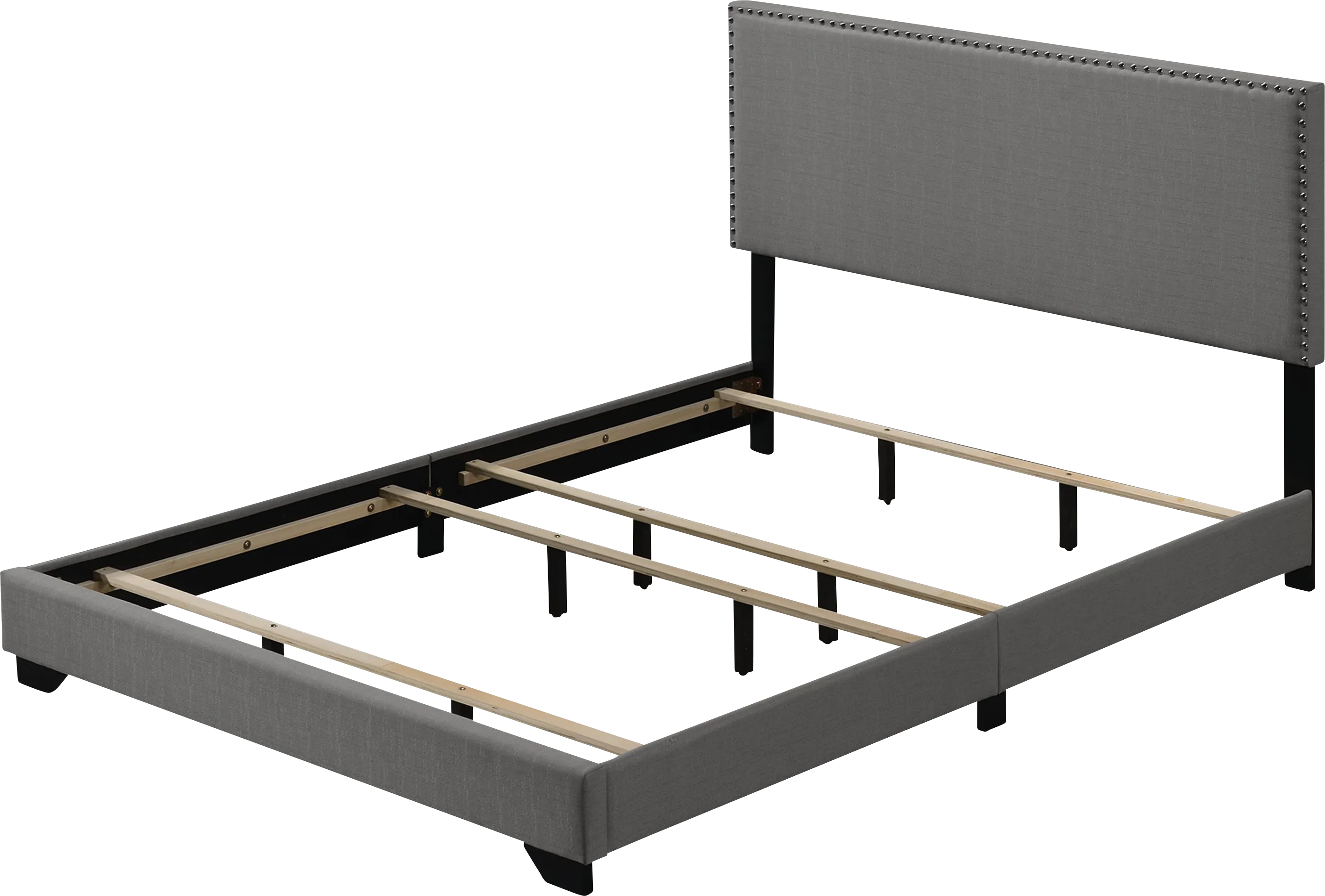 Domangue Light Gray Queen Bed - Thumbnail - Image 1