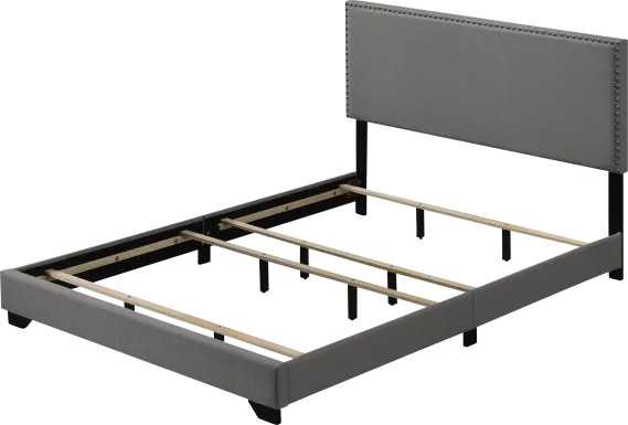 Domangue Light Gray Queen Bed