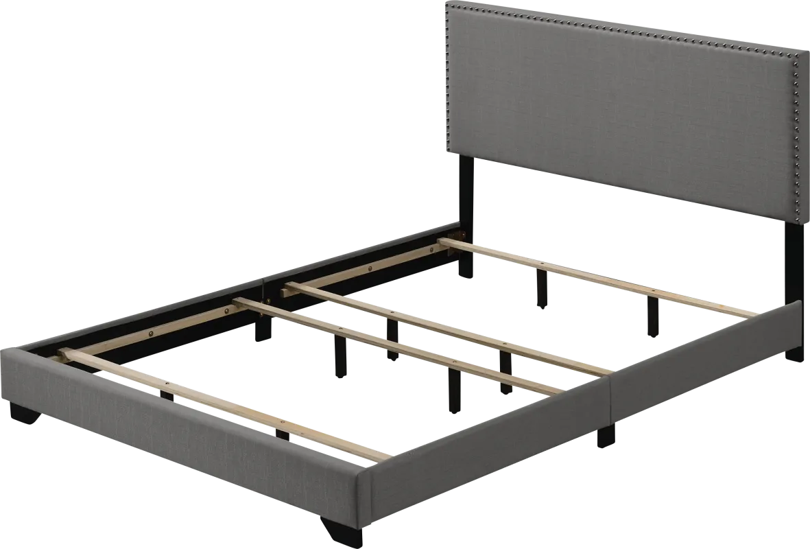 Domangue Light Gray Queen Bed