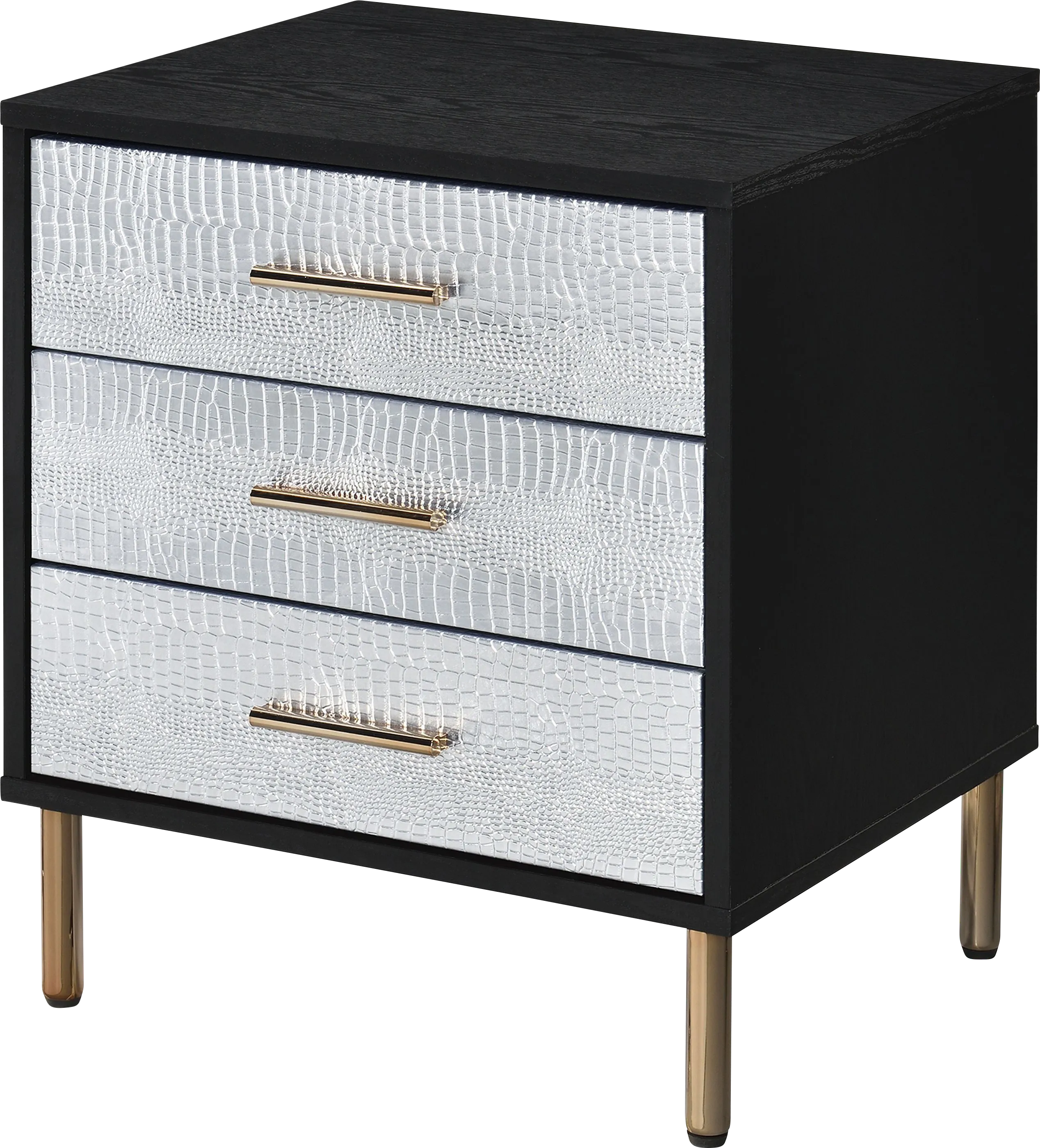 Lunenburg I Black Nightstand - Thumbnail - Image 1