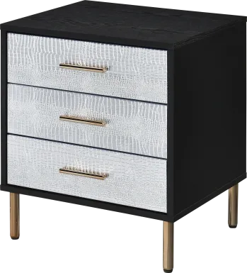 Lunenburg I Black Nightstand