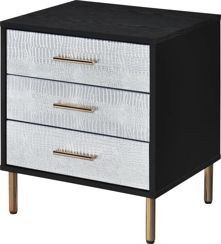 Lunenburg I Black Nightstand