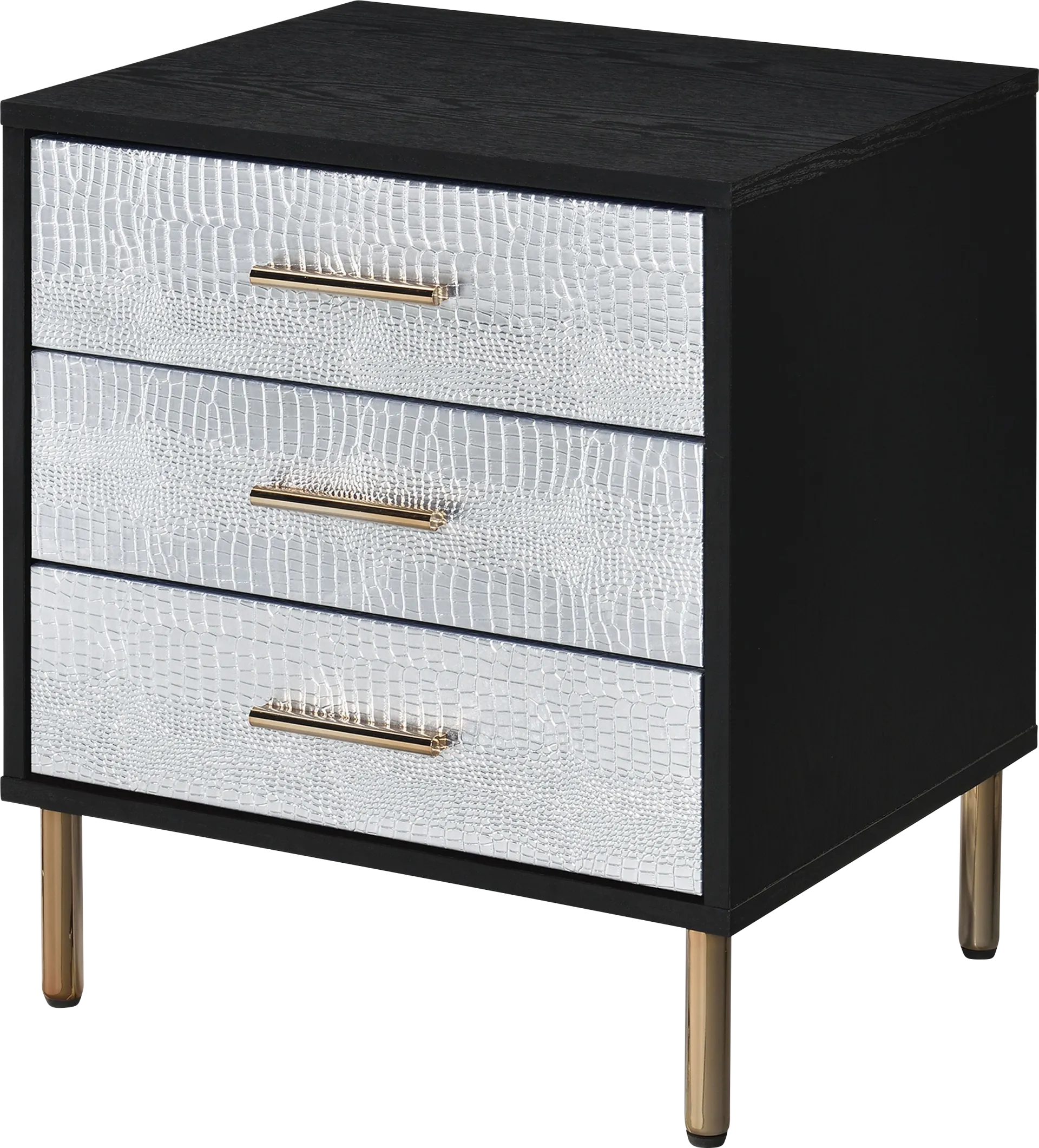 Lunenburg I Black Nightstand - Image 1
