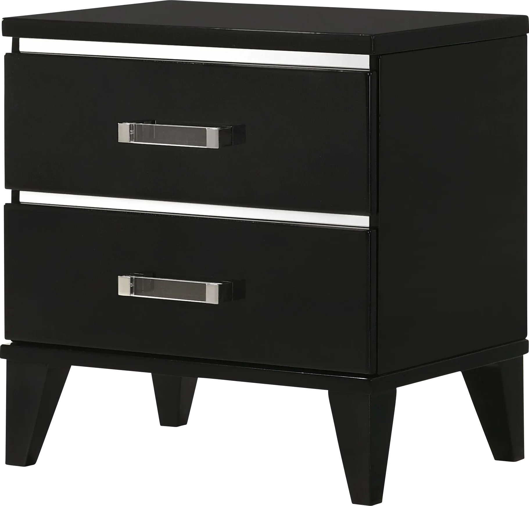 Marcaibo Black Nightstand - Thumbnail - Image 1