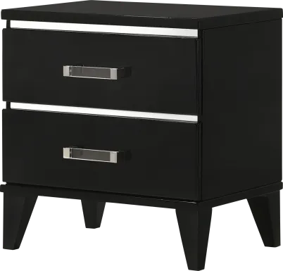 Marcaibo Black Nightstand