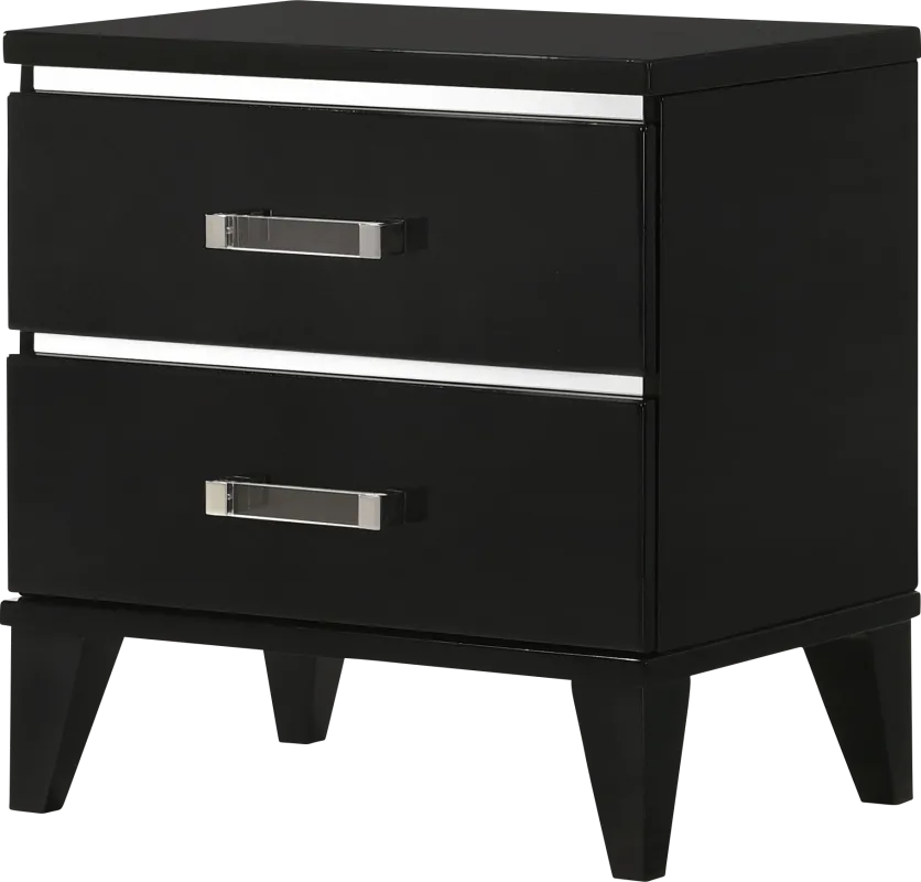 Marcaibo Black Nightstand