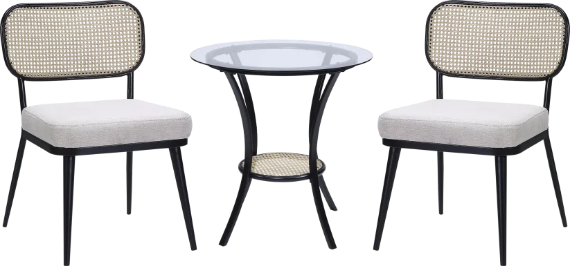 Ravensaide Black 3 Pc Dining Set