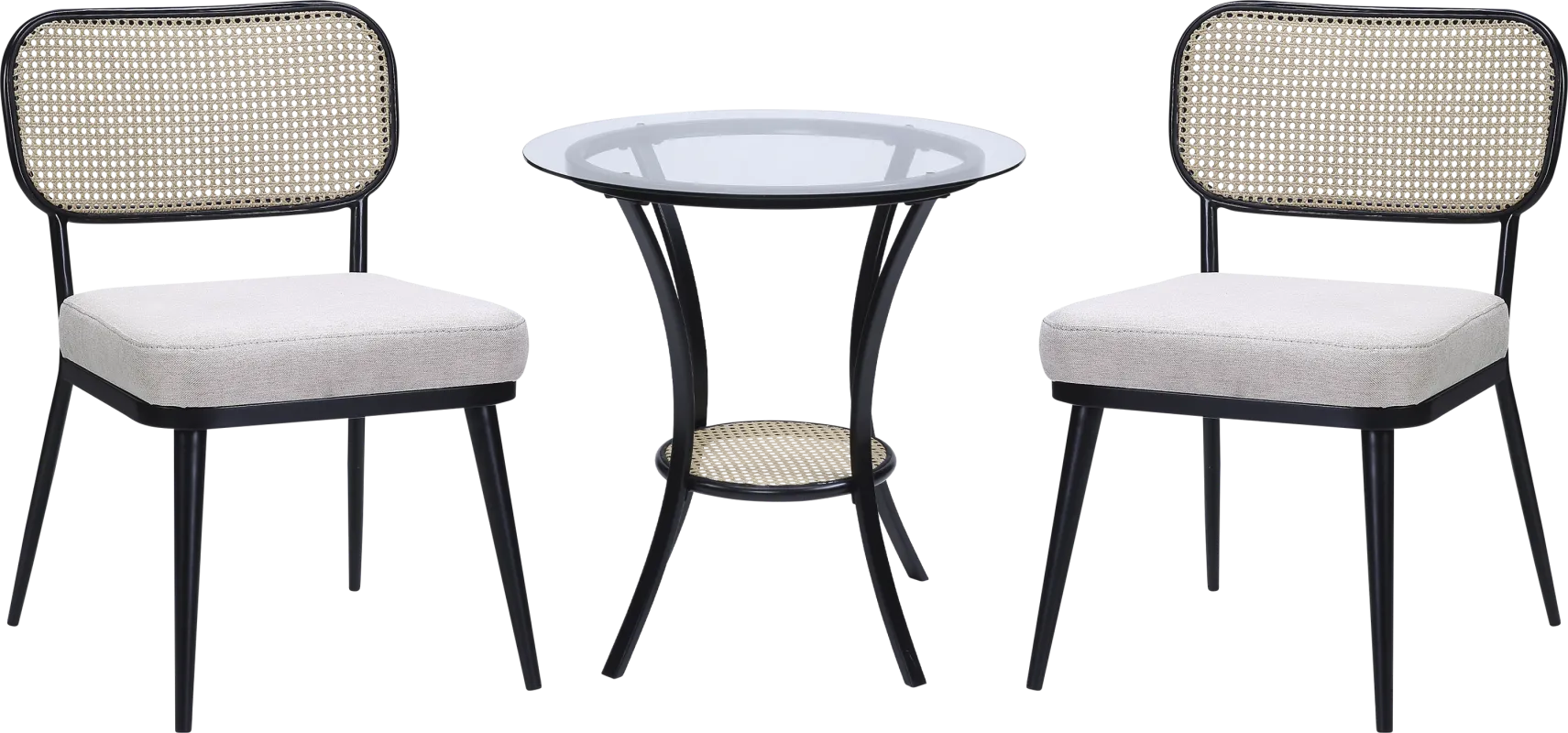 Ravensaide Black 3 Pc Dining Set