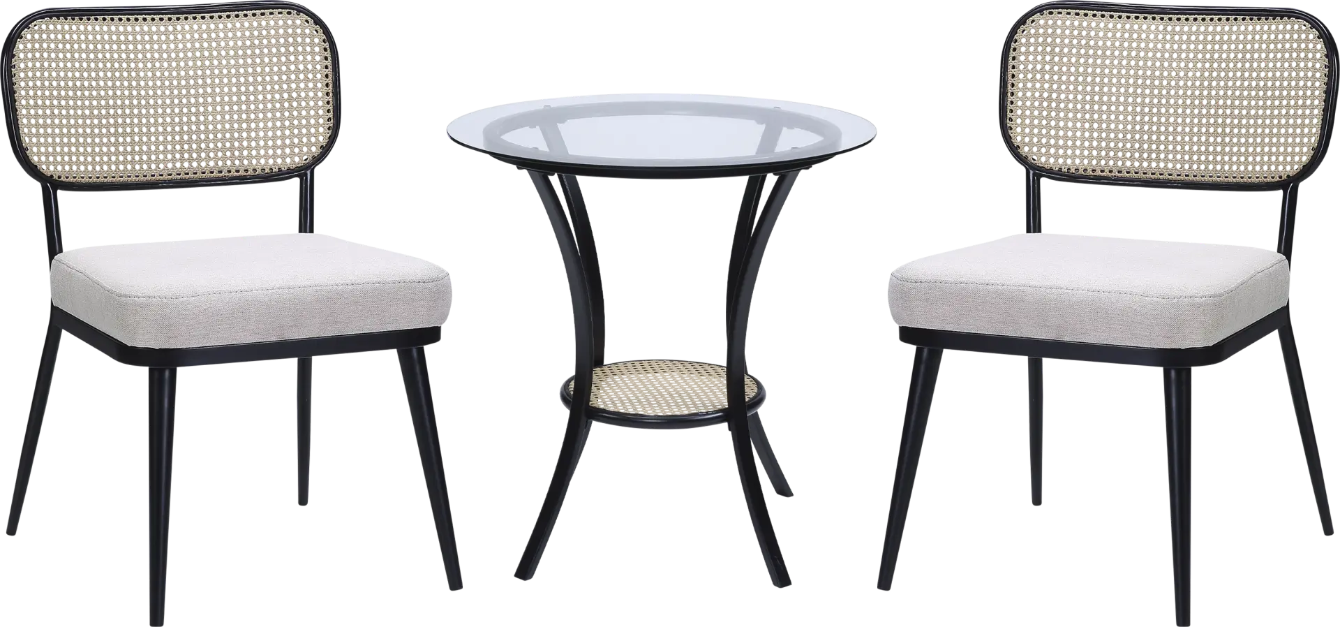 Ravensaide Black 3 Pc Dining Set