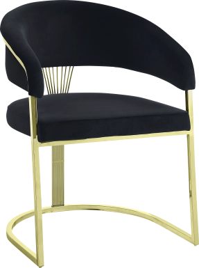 Saadi Black Arm Chair