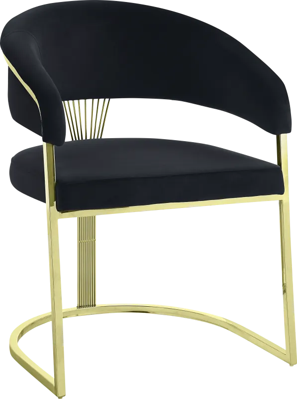 Saadi Black Arm Chair