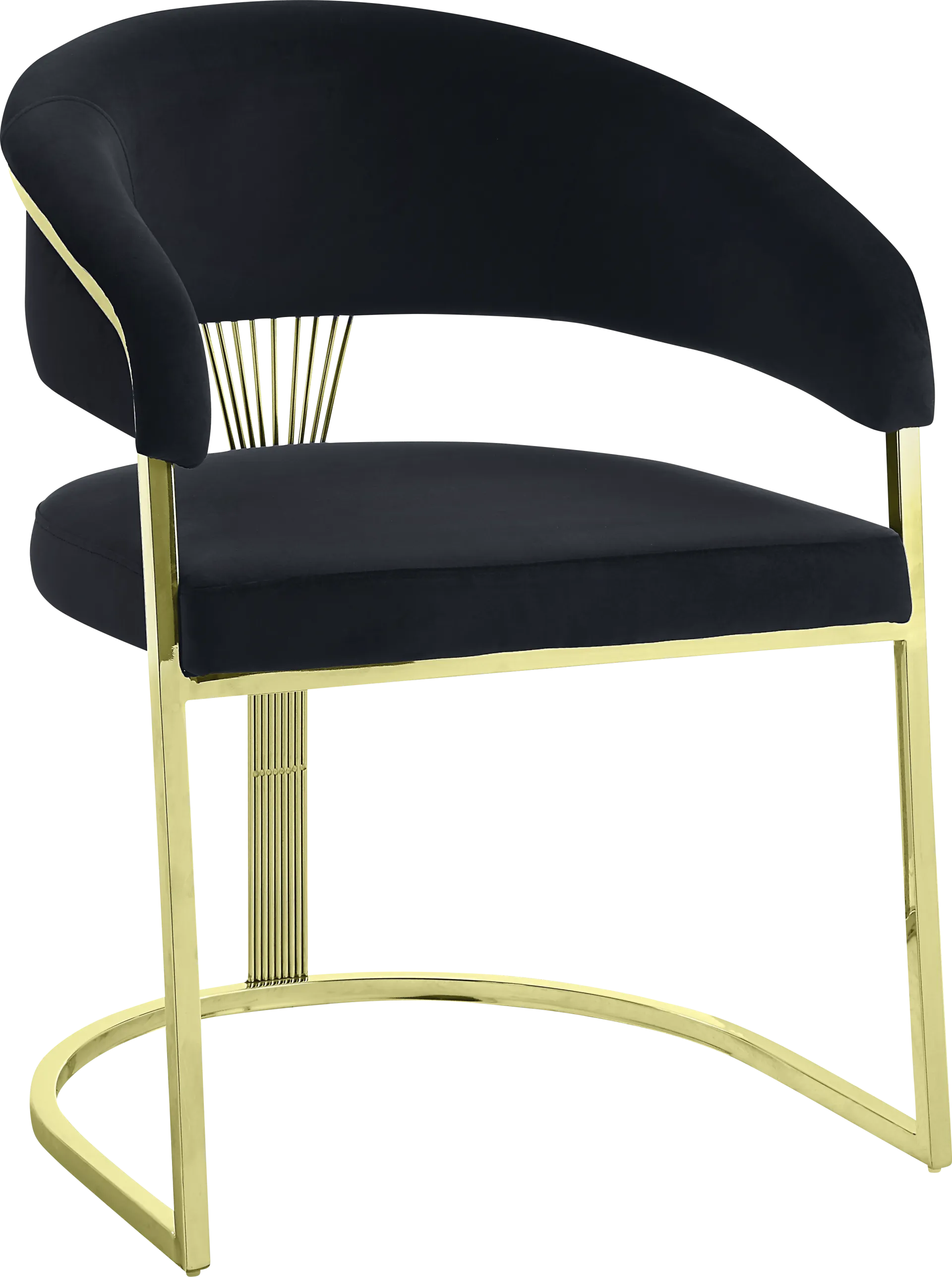 Saadi Black Arm Chair - Image 1