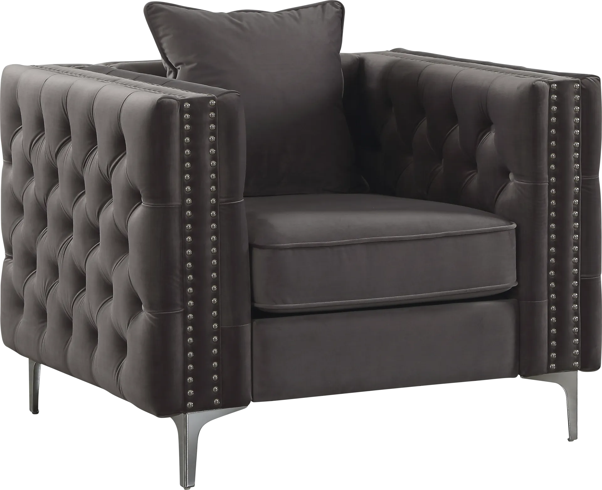 Staceyvette Dark Gray Accent Chair - Image 1