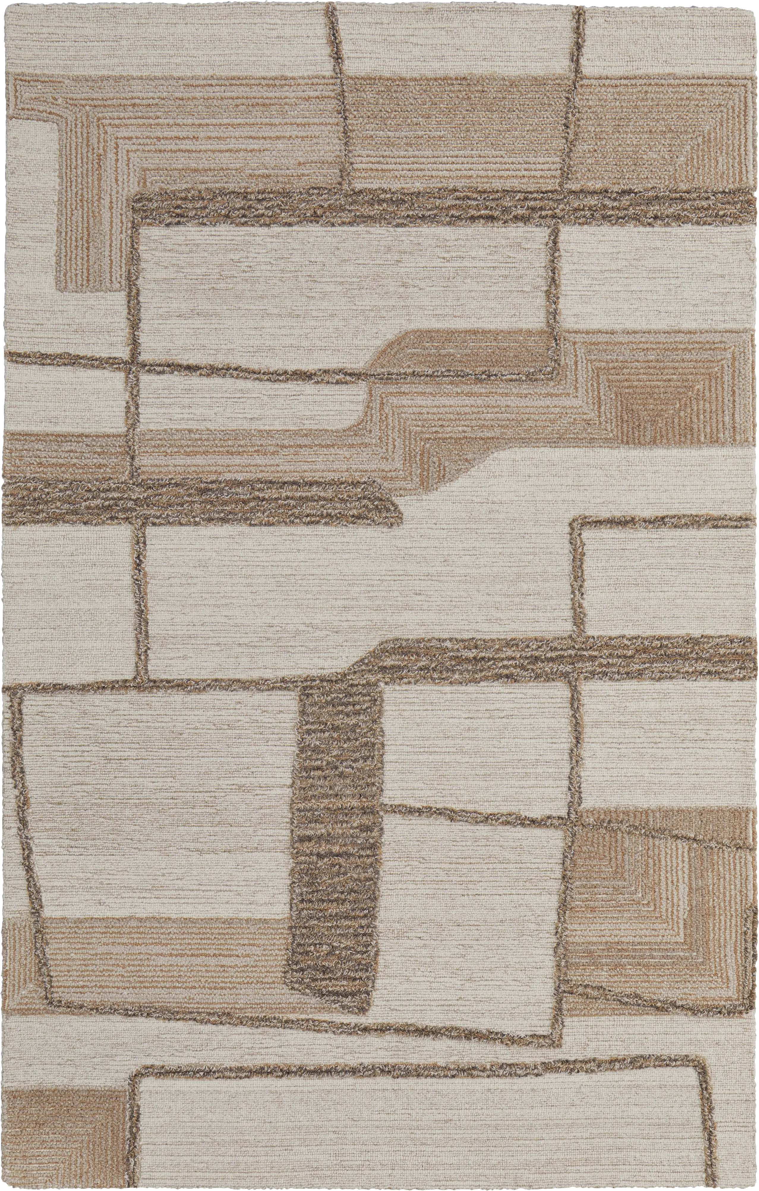 Kutubo Brown 5' x 8' Rug - Thumbnail - Image 1