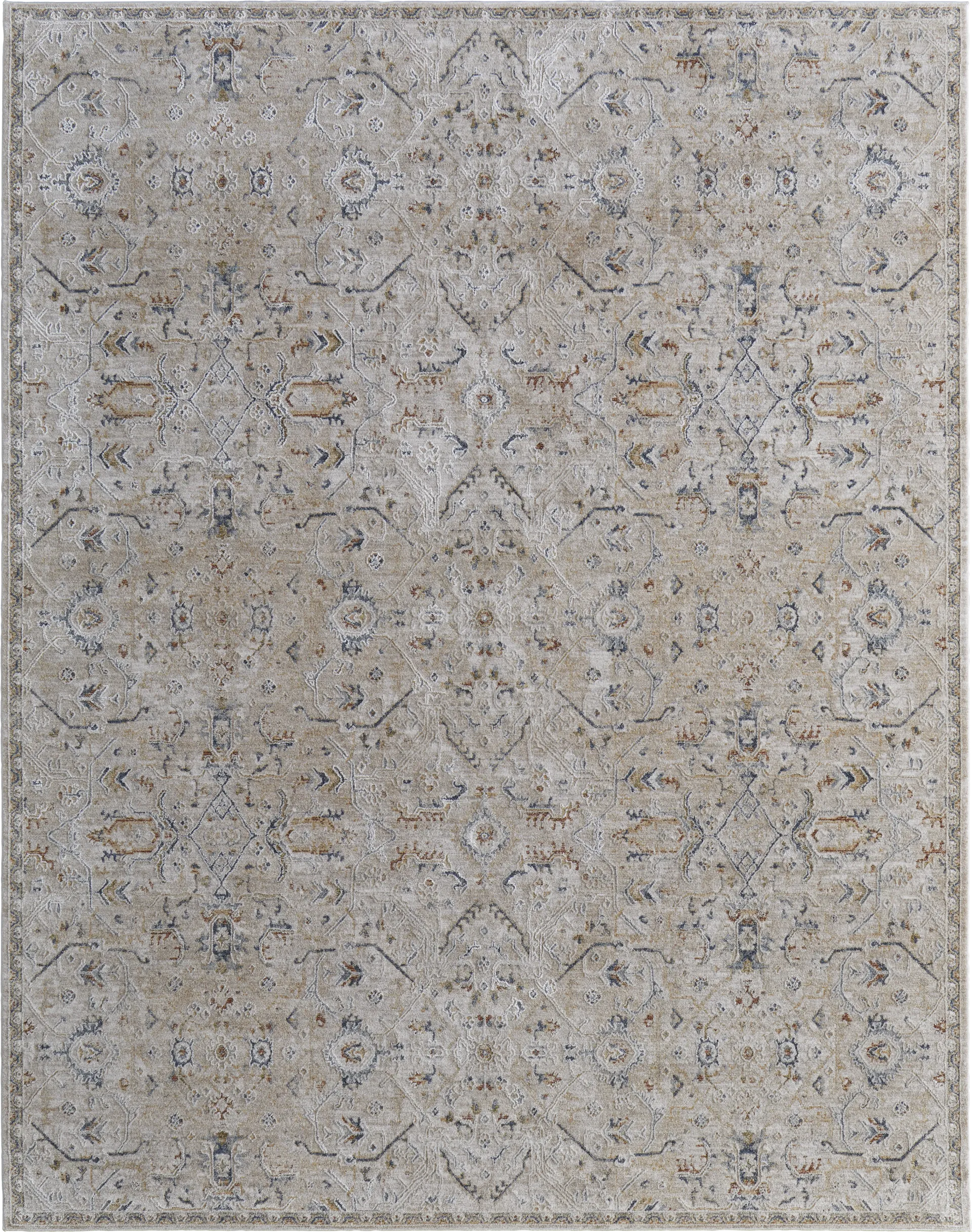 Hardara Taupe 7'10 x 10'3 Rug - Image 1
