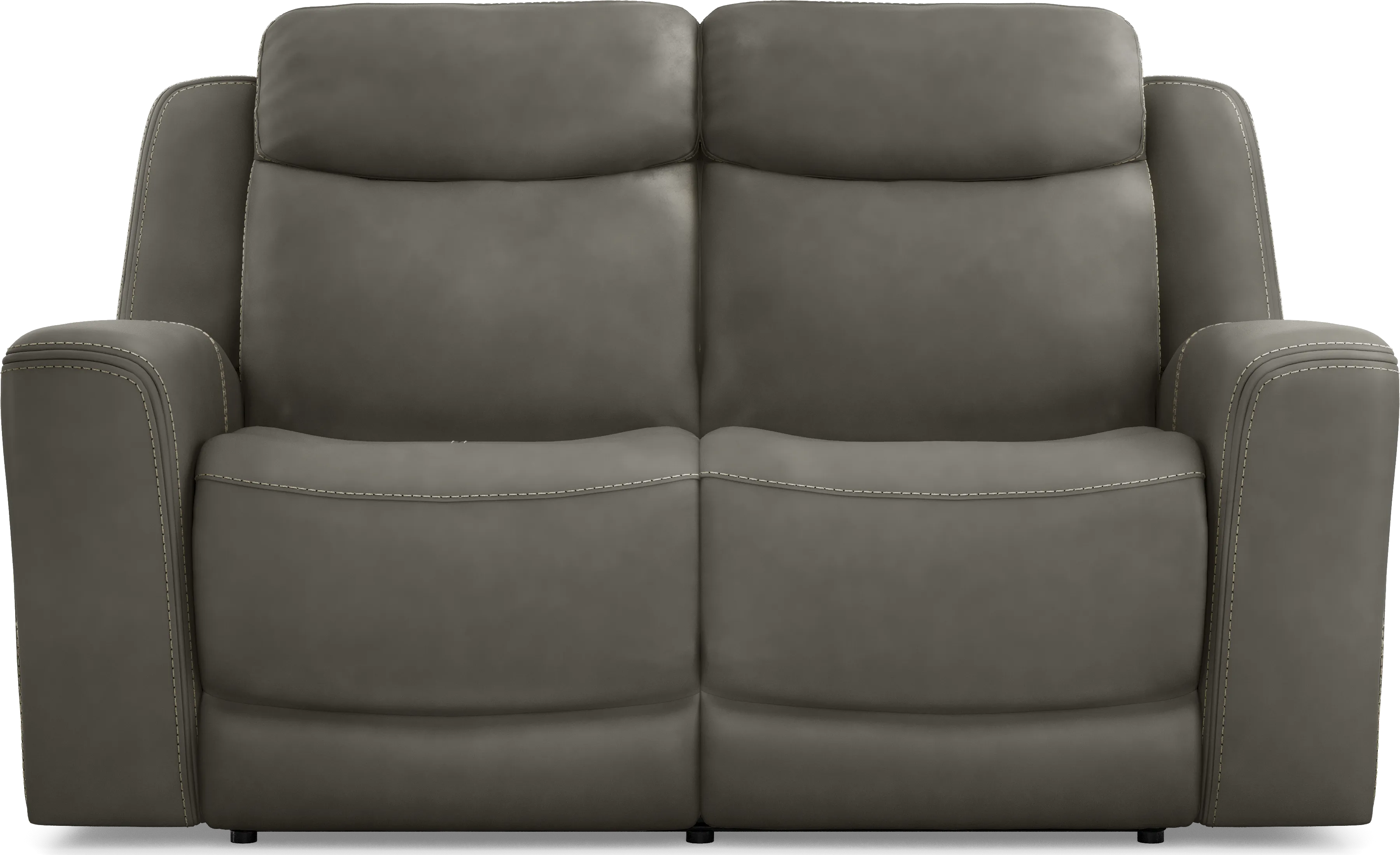 Davidson Dark Gray Leather 5 Pc Living Room with Dual Power Reclining Sofa - Thumbnail - Image 8