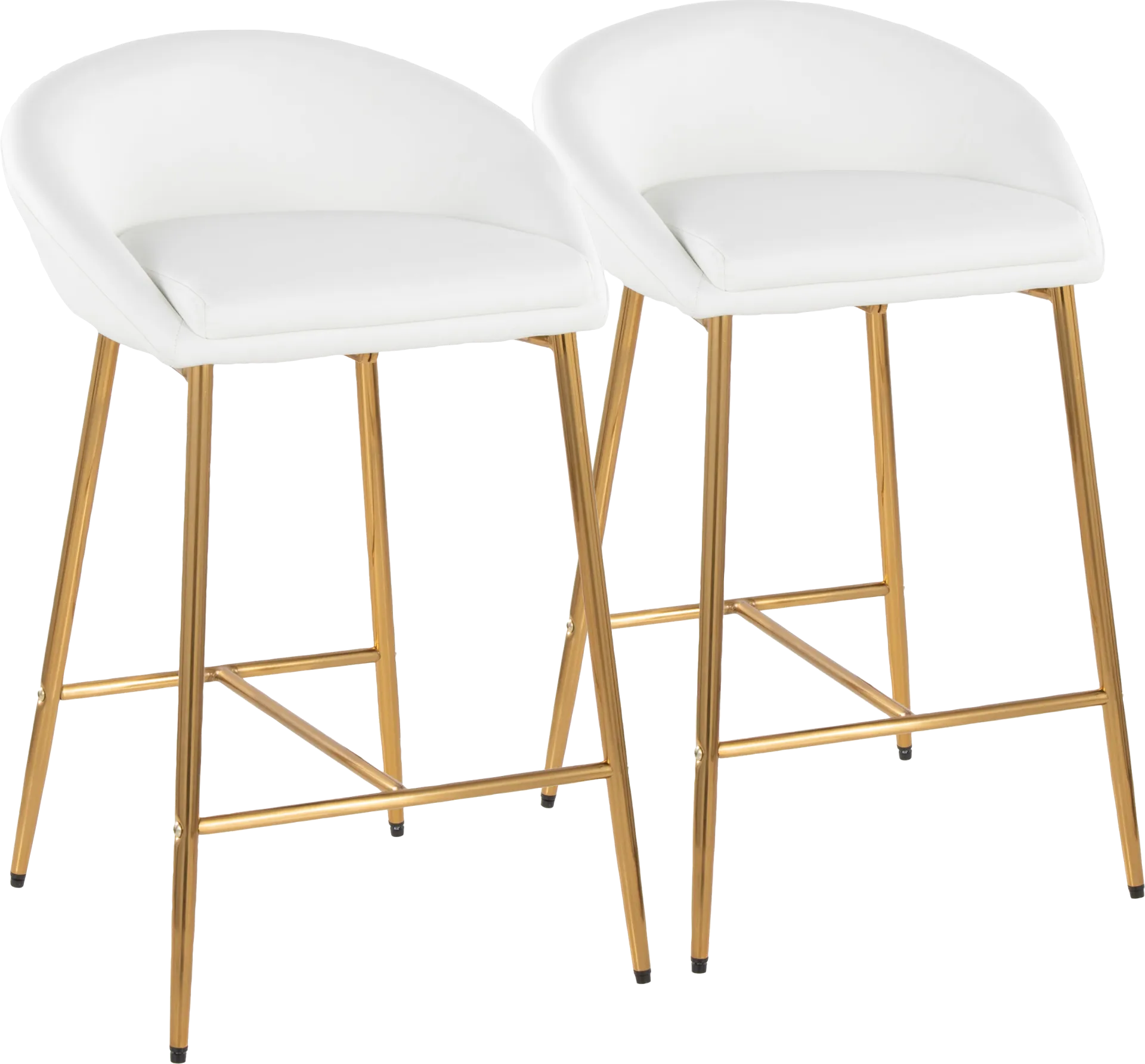 Sydenham White Counter Height Stool, Set of 2 - Image 1