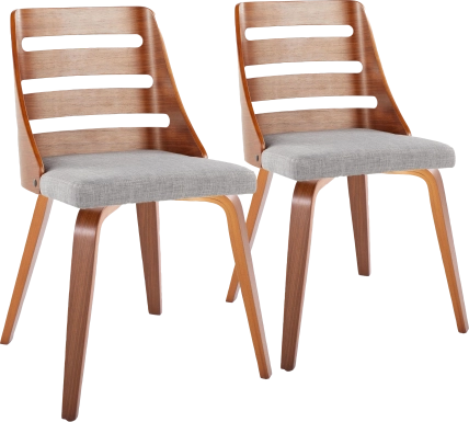 Leaway II Gray Side Chair, Set of 2