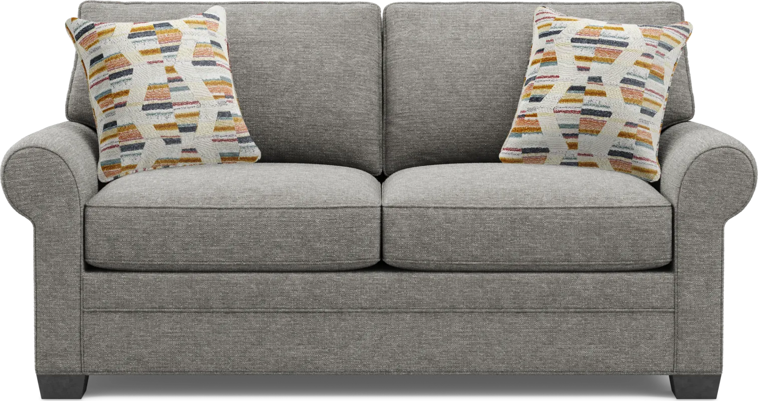 Bellingham Gray Textured Loveseat
