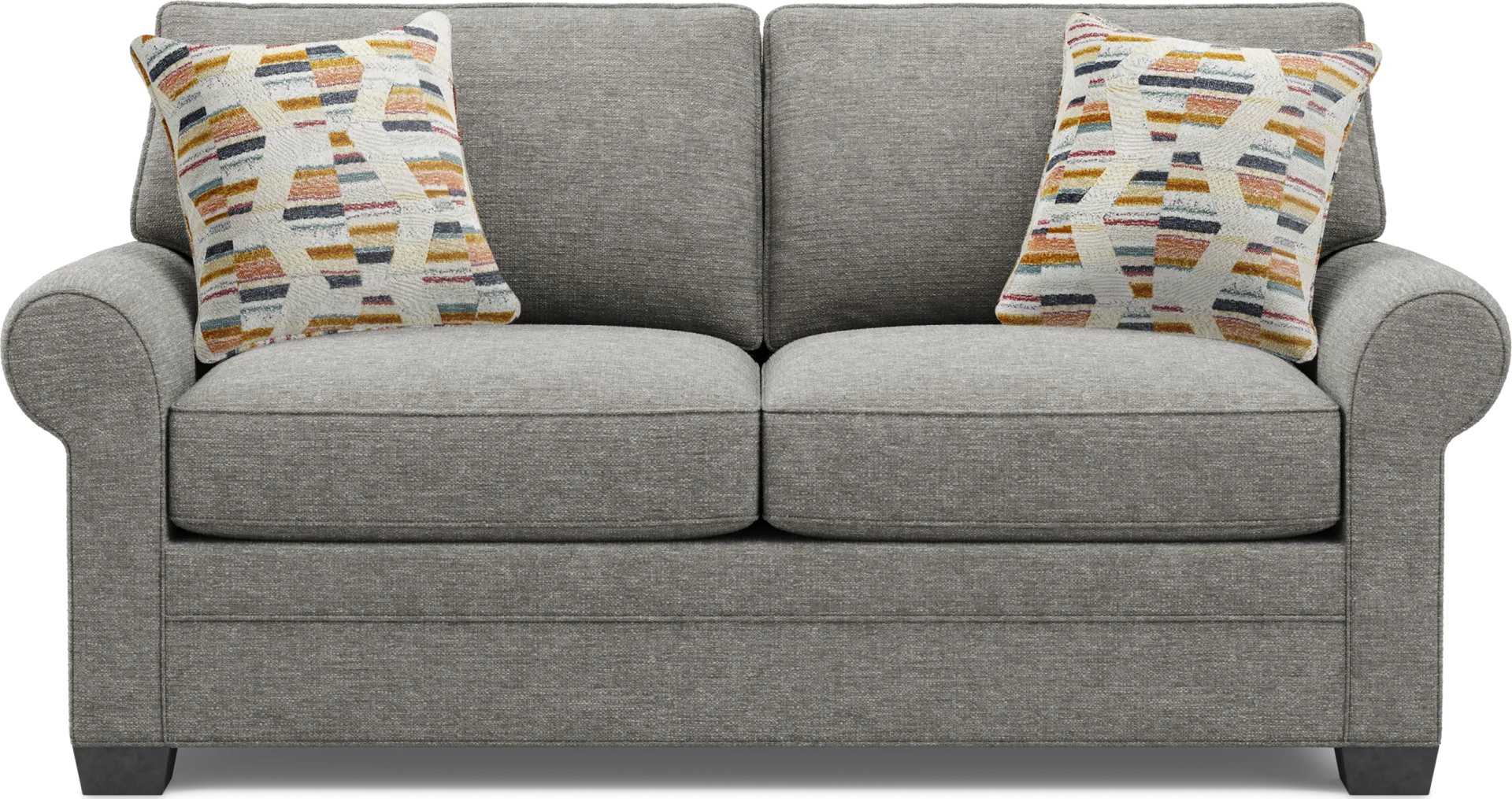 Bellingham Gray Textured Loveseat - Image 2