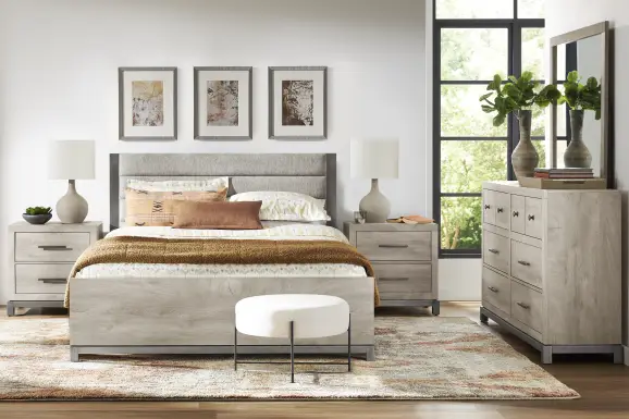 Maxton Place Gray 5 Pc Queen Bedroom