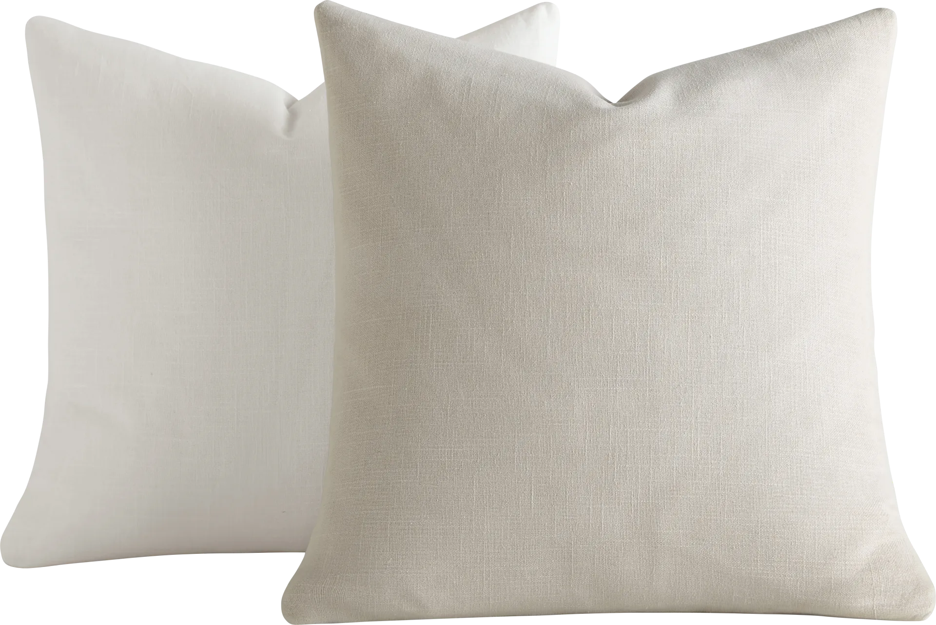 Wolfe Natural/White Accent Pillow Set of 2 - Image 1