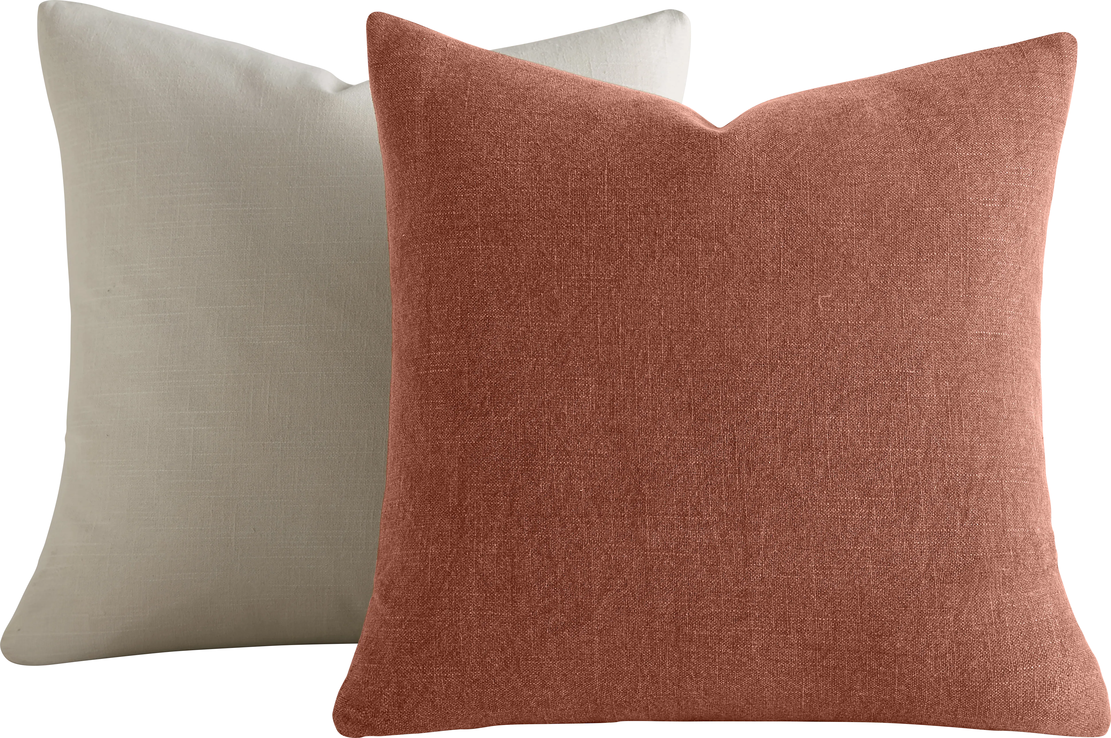 Wolfe Terracotta/Natural Accent Pillow Set of 2 - Thumbnail - Image 1