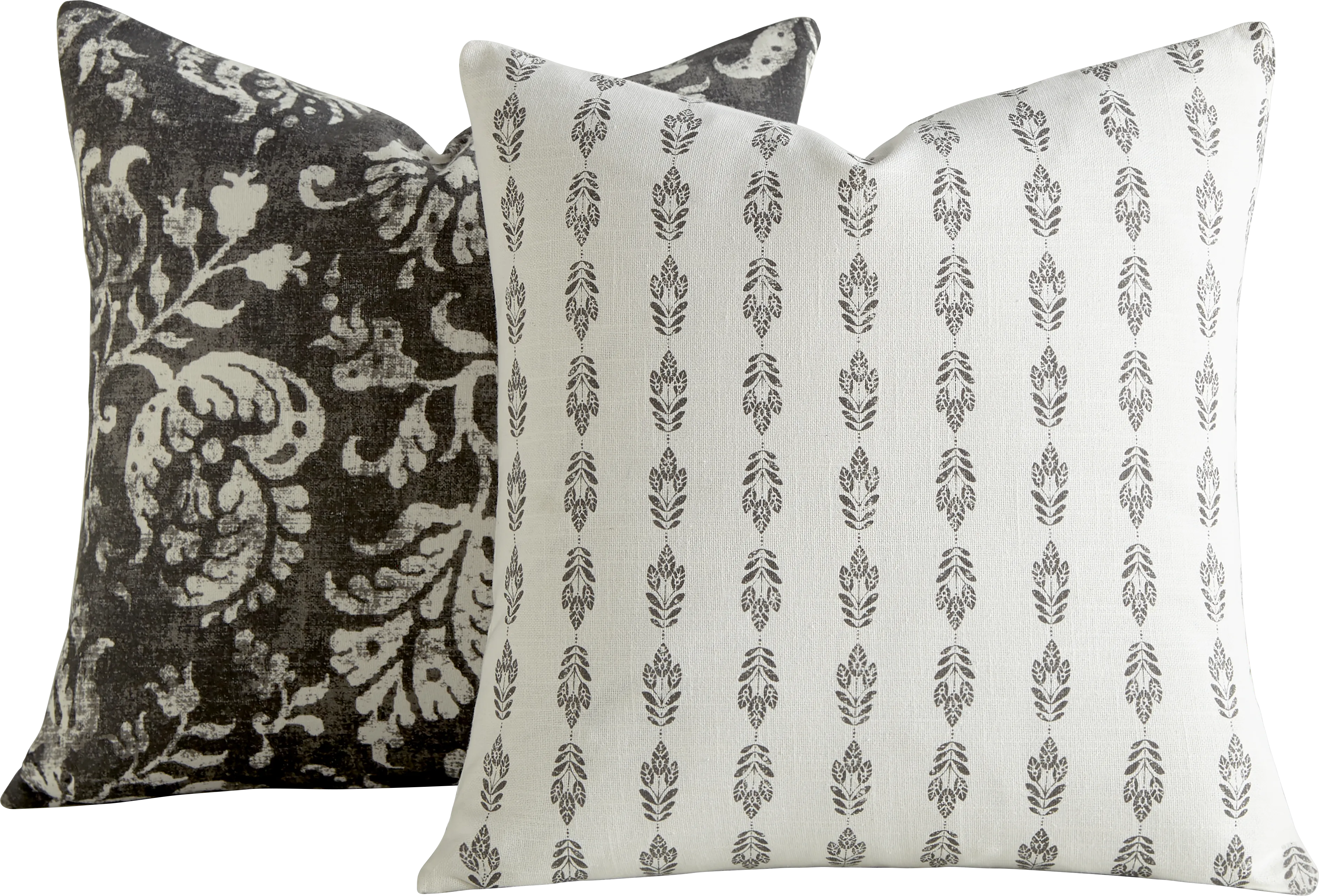 Frecia Charcoal Accent Pillow Set of 2 - Thumbnail - Image 1