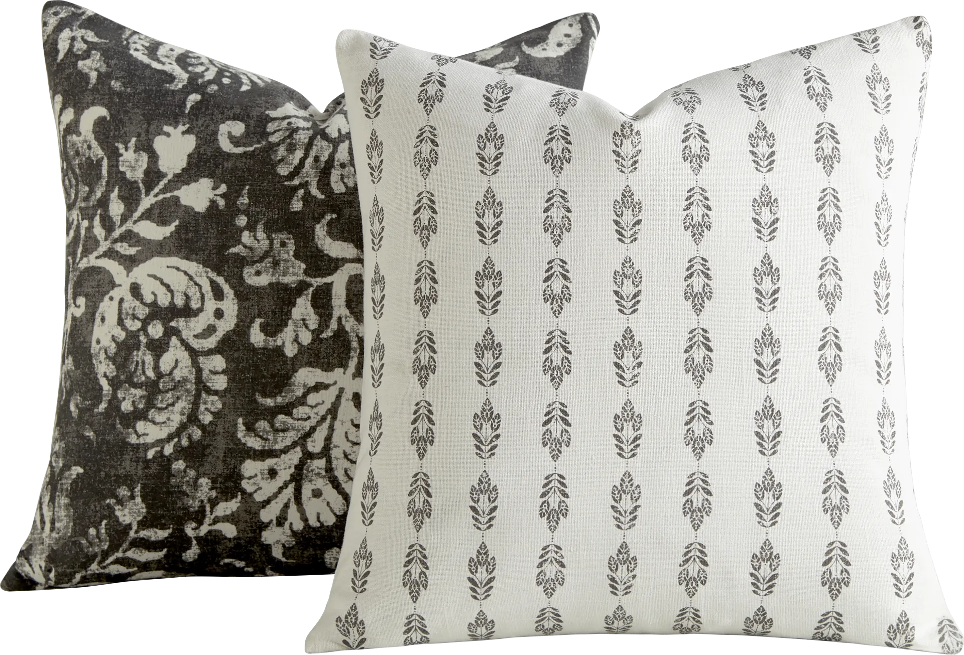 Frecia Charcoal Accent Pillow Set of 2 - Image 1