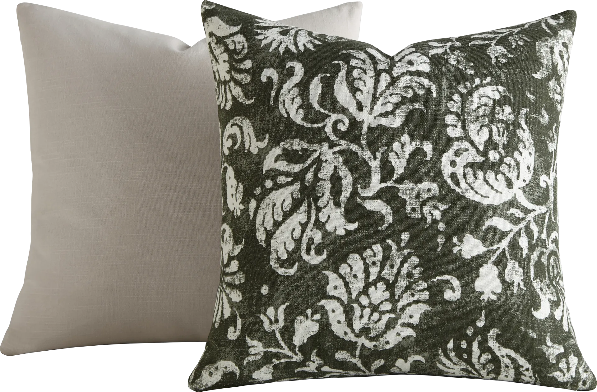 Petalgem Olive Accent Pillow Set of 2 - Image 1