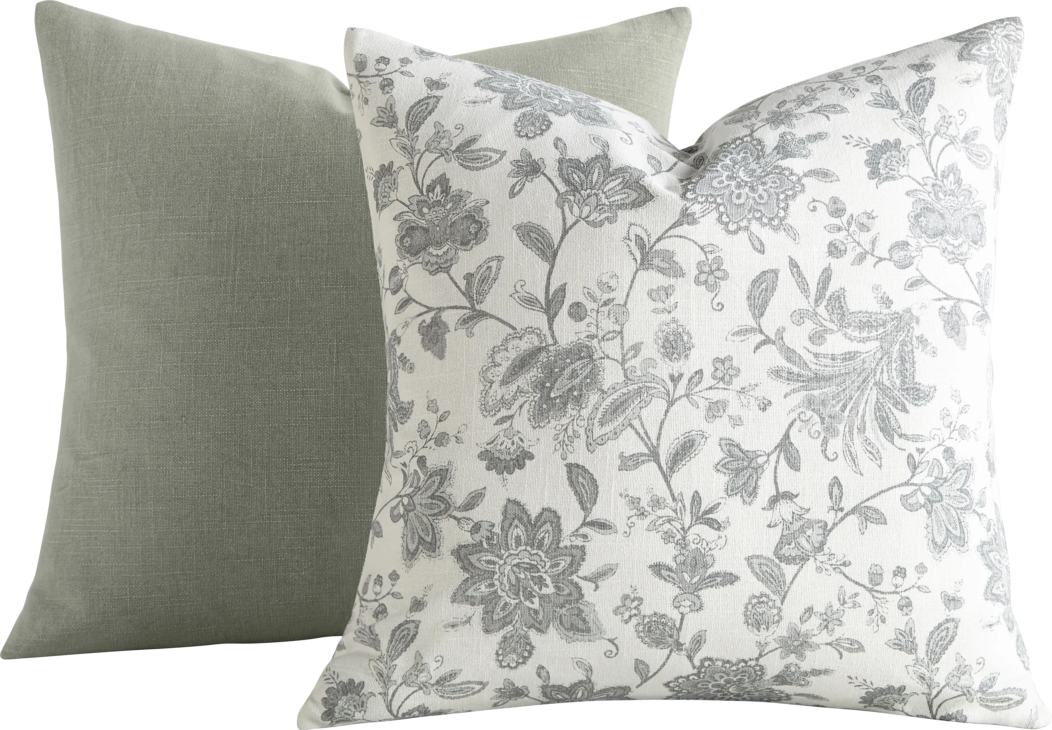 Bellascott Gray Accent Pillow Set of 2 - Thumbnail - Image 1