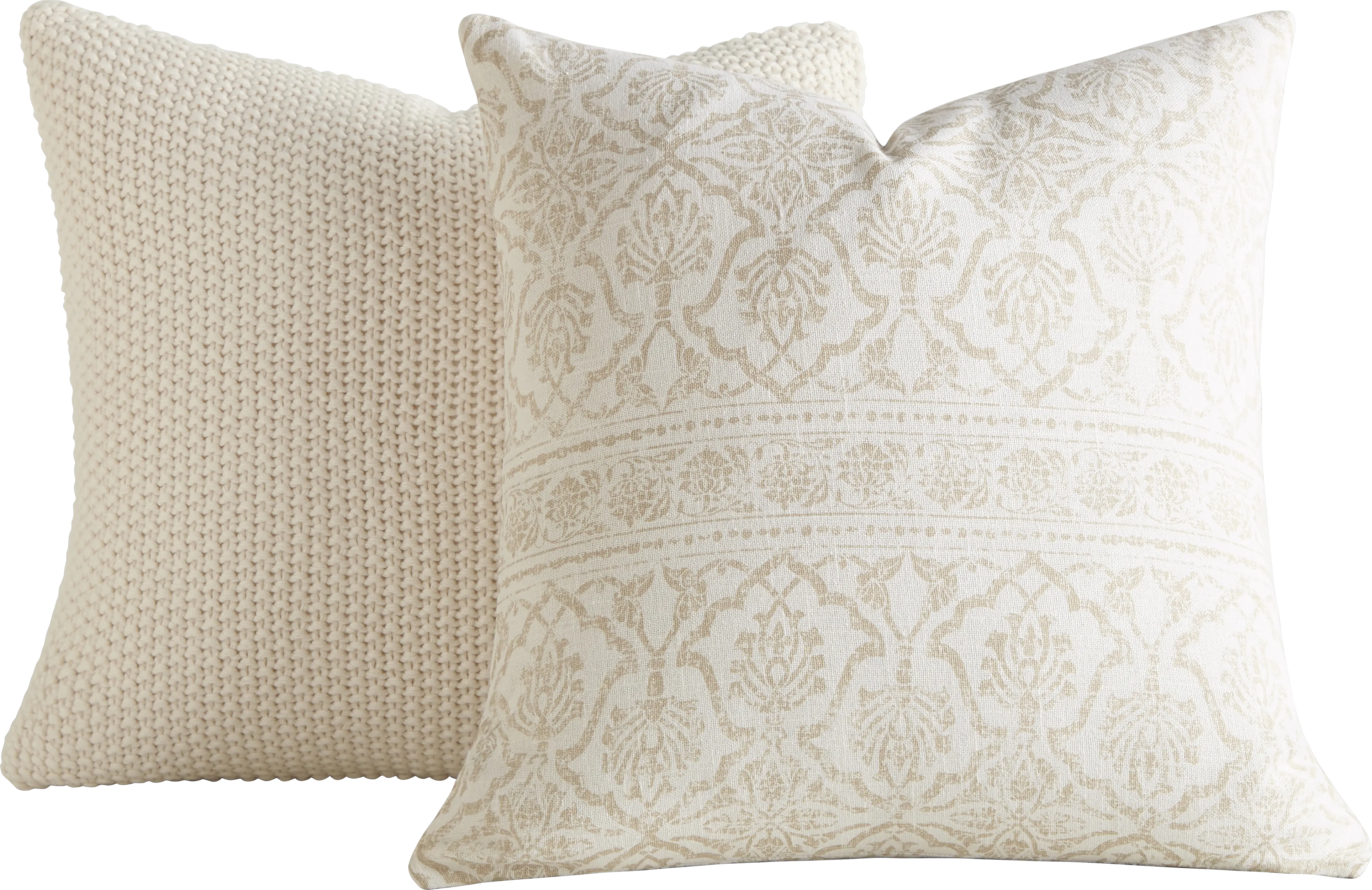 Kathleen Natural Accent Pillow Set of 2 - Thumbnail - Image 1