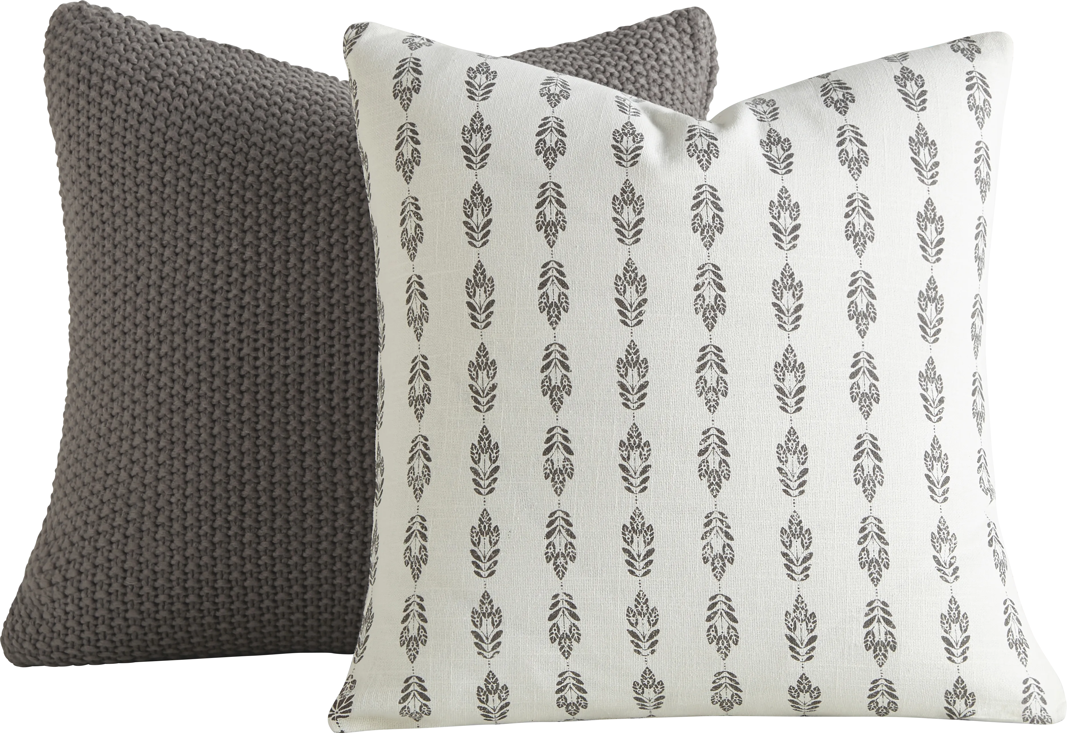 Liddi Gray Accent Pillow Set of 2 - Thumbnail - Image 1