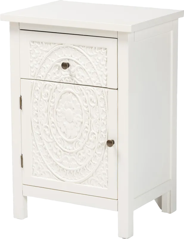 Radslow White Nightstand