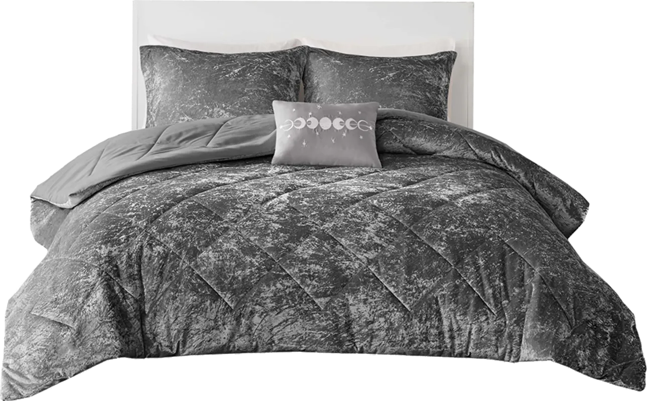 Bajaro Gray King Comforter Set