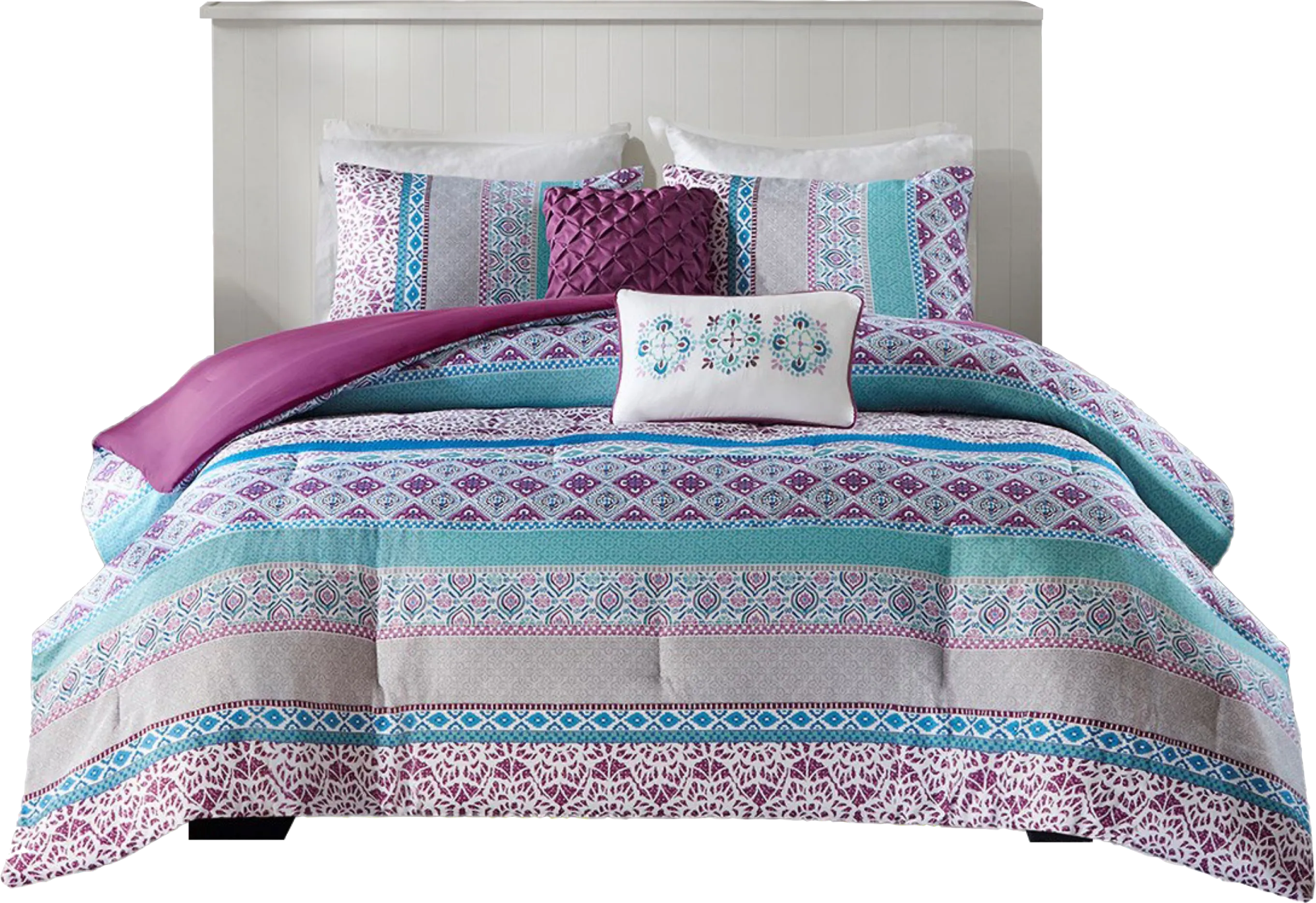 Kids Gidda Purple Twin Comforter Set - Thumbnail - Image 1