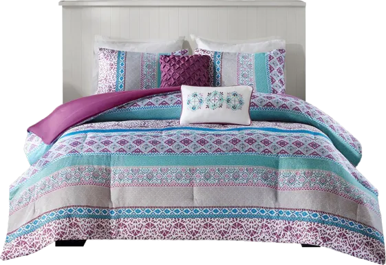 Kids Gidda Purple Full Comforter Set