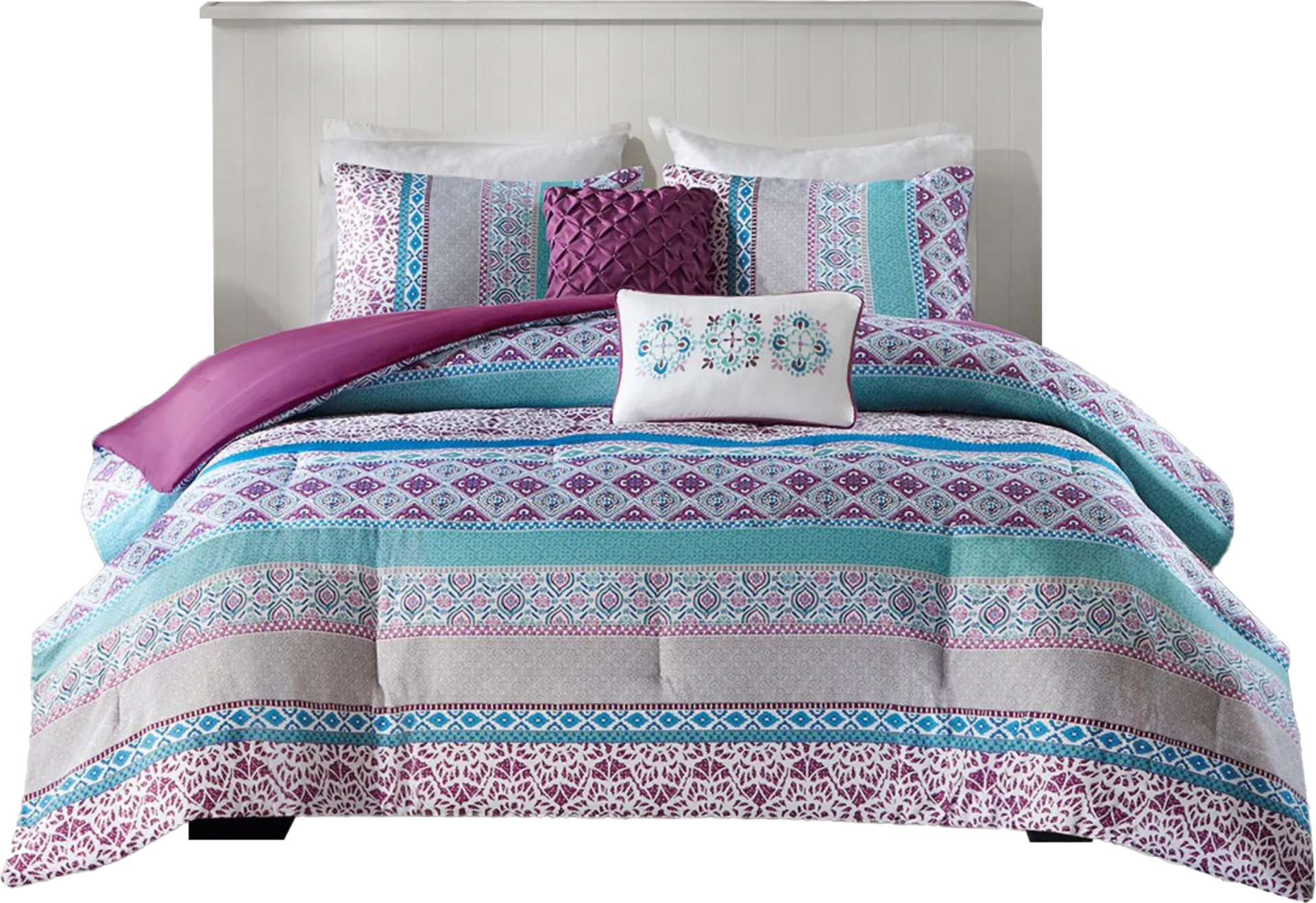 Kids Gidda Purple Twin Comforter Set - Image 1