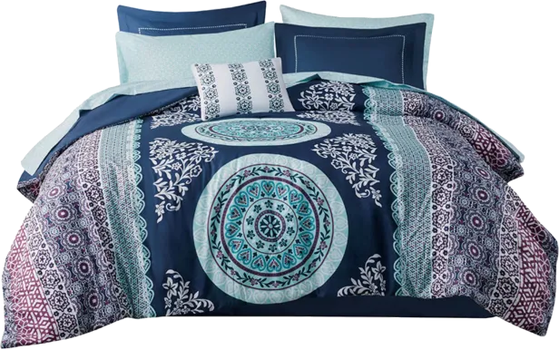 Gallaudet Blue Queen Comforter Set