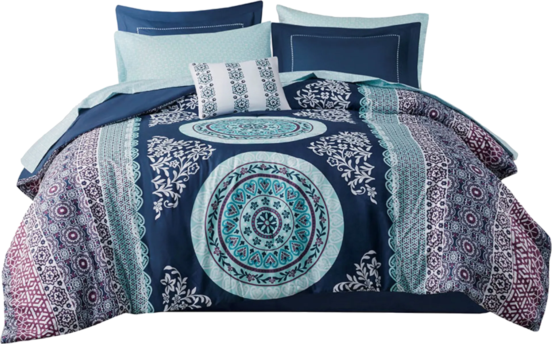 Gallaudet Blue Queen Comforter Set - Image 1