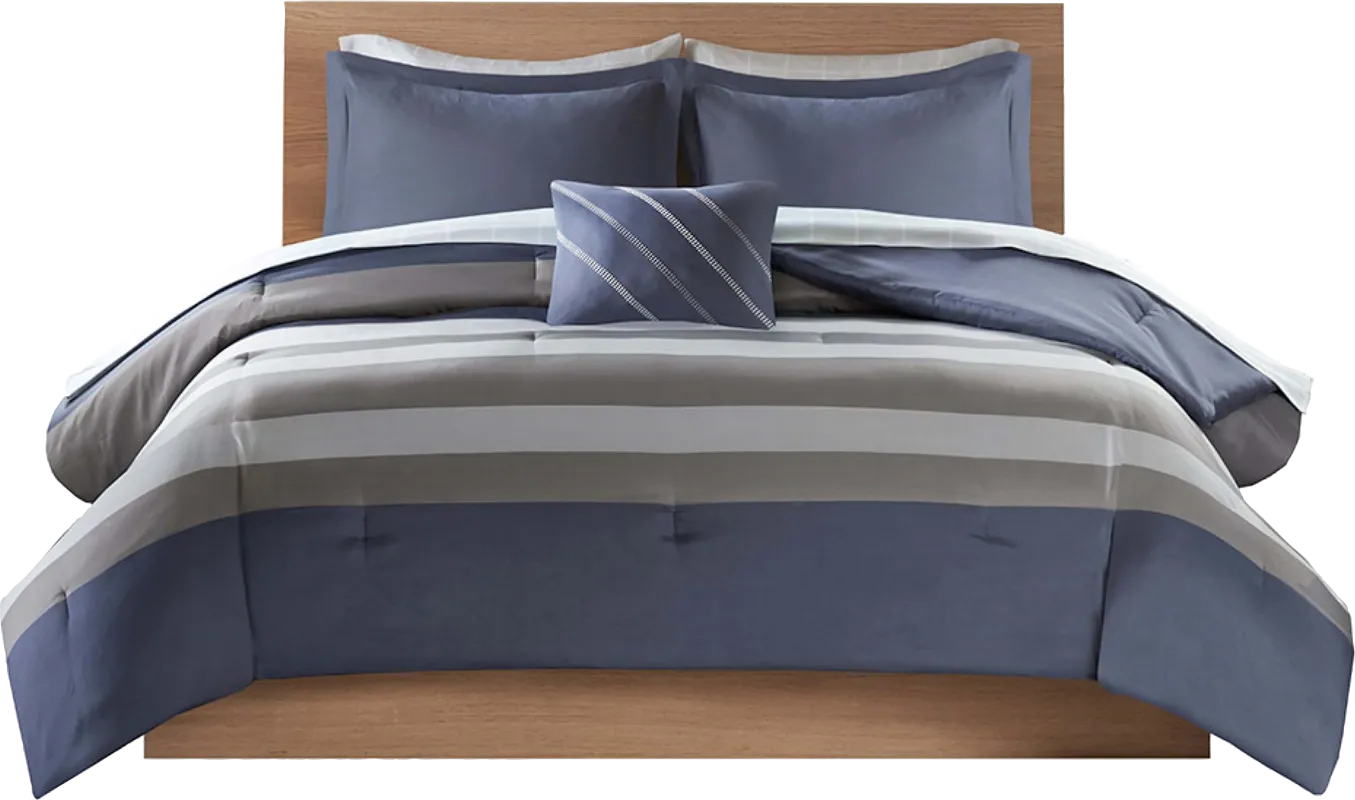 Kids Ohara Blue Twin Comforter Set