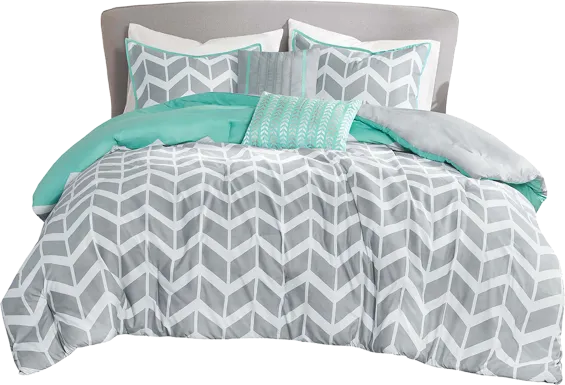 Kids Geany Blue Twin Comforter Set