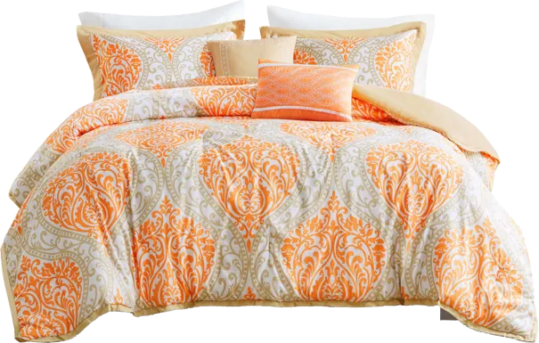 Kids Ette Orange Twin Comforter Set