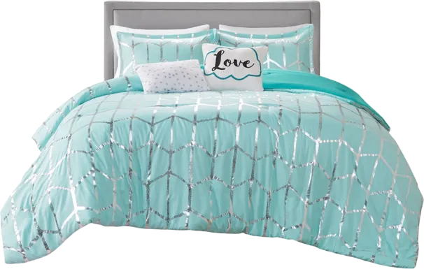 Alesi Blue King Comforter Set